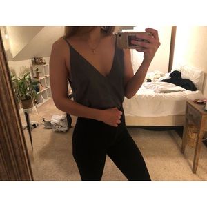 Suede tank top